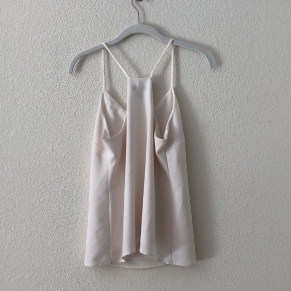 Banana Republic Petite Cream Spaghetti Strap V-Neck Blouse Size XS - Picture 8 of 9
